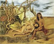 Frida Kahlo Two female nude in the jungle oil painting artist